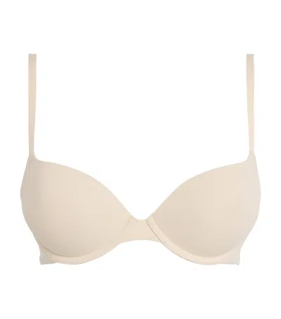 Skims Fits Everybody Push-up Demi Bra In Neutral