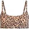 Skims Fits Everybody Scoop Bralette In Animal Print