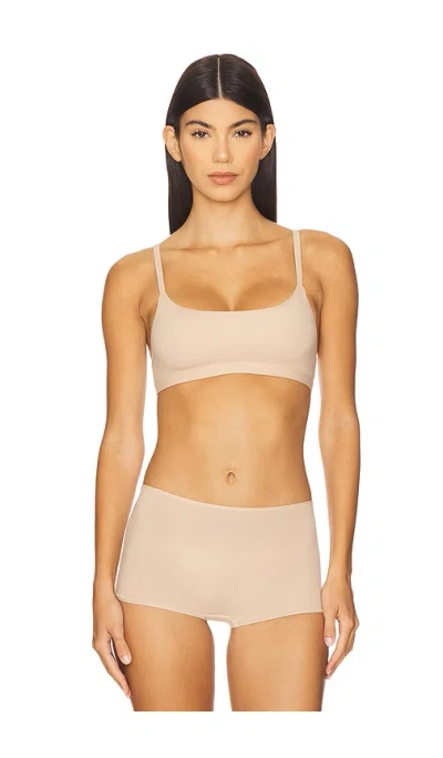 Skims Fits Everybody Scoop Bralette In Brown