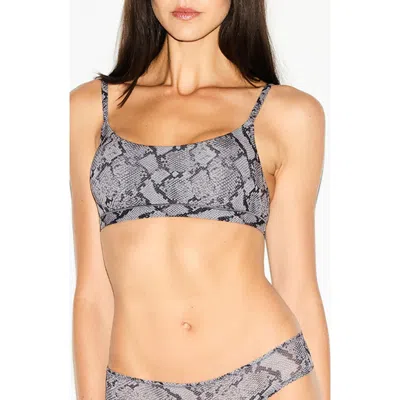 Skims Fits Everybody Scoop Neck Bralette In Gray