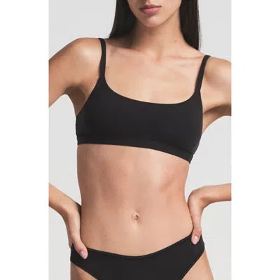 Skims Fits Everybody Scoop Bralette In Onyx