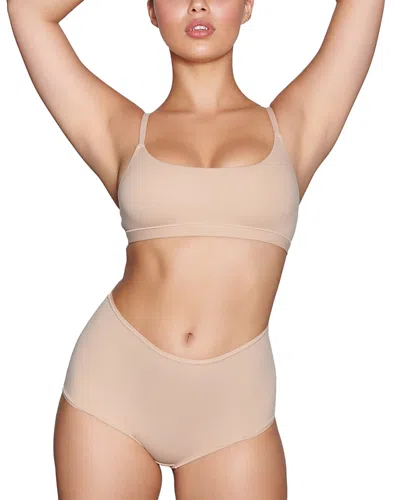 Skims Fits Everybody Scoop Neck Bralette In Brown