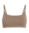 Skims Womens Fits Everybody Scoop-neck Jersey Bralette Truffle Xxs In Brown