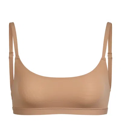 Skims Fits Everybody Scoop-neck Bralette In Nude