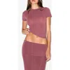 Skims Fits Everybody Short Sleeve T-shirt In Pink
