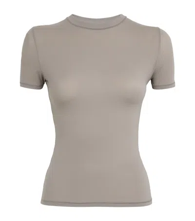 Skims Fits Everybody Short-sleeve T-shirt In Grey