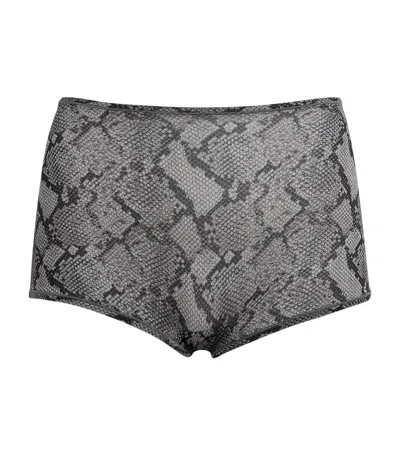SKIMS FITS EVERYBODY SNAKESKIN PRINT BOY SHORT BRIEFS