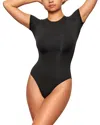 Skims Fits Everybody T-shirt Bodysuit In Black