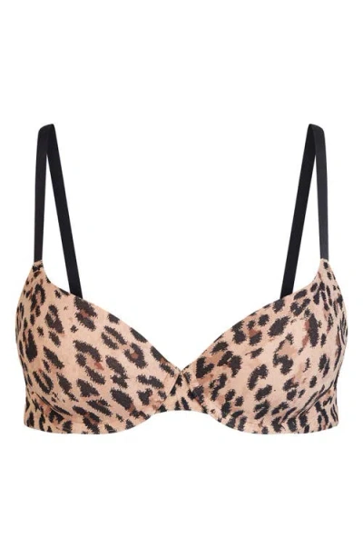 Skims Fits Everybody T-shirt Bra In Brown