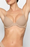 Skims Fits Everybody Underwire T-shirt Bra In Clay