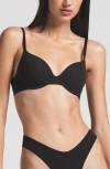 Skims Fits Everybody T-shirt Bra In Onyx