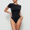 Skims Fits Everybody T Shirt In Onyx In Black