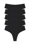 Skims Fits Everybody Thong 5 Pack In Black