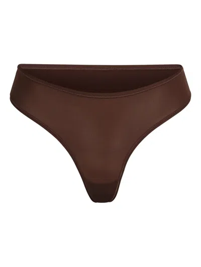 Skims Fits Everybody Thong In Brown