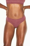Skims Fits Everybody Thong In Burgundy