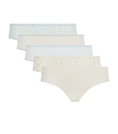 Skims Fits Everybody Thongs (pack Of 5) In Blue