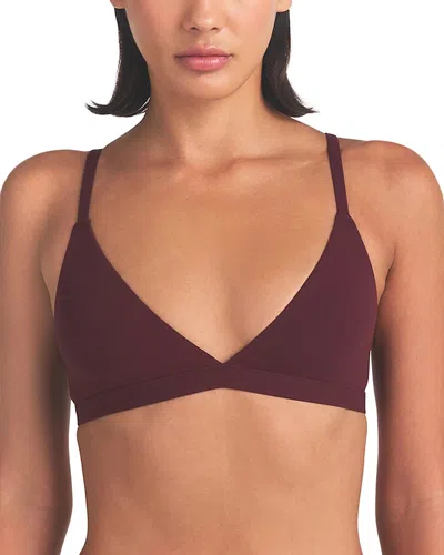 Skims Fits Everybody Triangle Bra In Burgundy