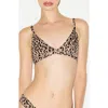 Skims Fits Everybody Triangle Bra In Animal Print