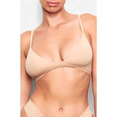 Skims Fits Everybody Triangle Bralette In Neutral