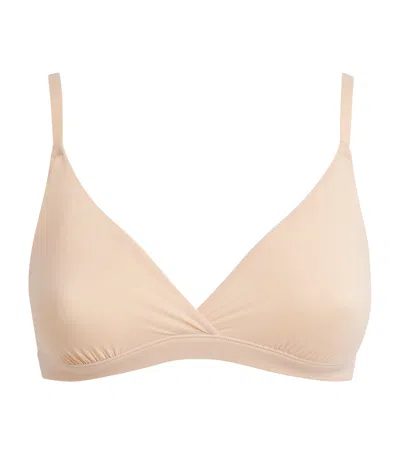 Skims Fits Everybody Triangle Bralette In Beige