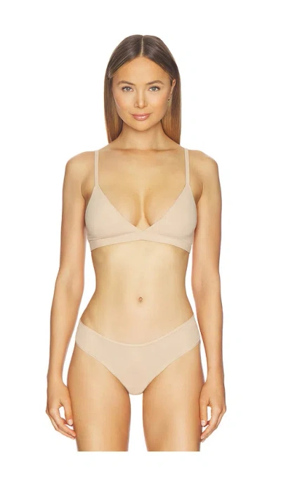 Skims Fits Everybody Triangle Bralette In Neutral