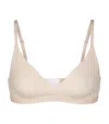 Skims Womens Sand Fits Everybody Unlined Stretch-woven Bra In Nude