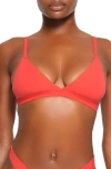 Skims Fits Everybody Triangle Bralette In Poppy