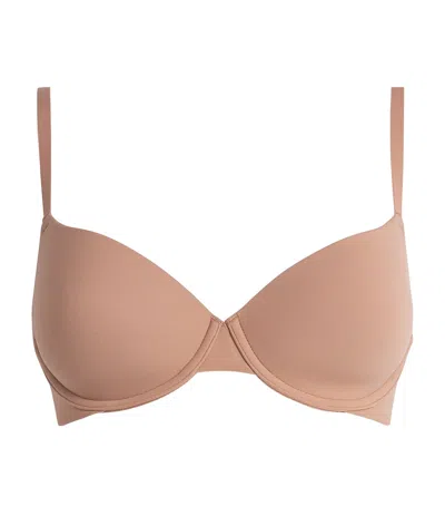 Skims Fits Everybody T-shirt Bra In Blue