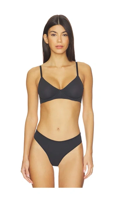 Skims Fits Everybody Unlined Demi Bra In Black