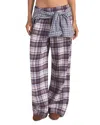 Skims Flannel Oversized Pants In Multi