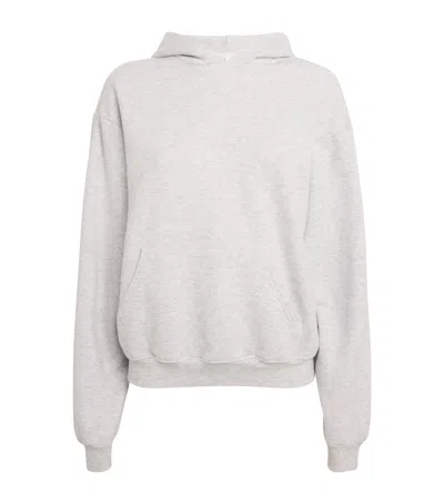Skims Fleece Classic Hoodie In Grey