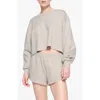 Skims Fleece Crop Sweatshirt