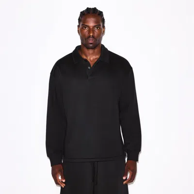 Skims Fleece Lounge In Black