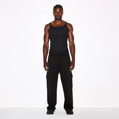 Skims Fleece Lounge In Black