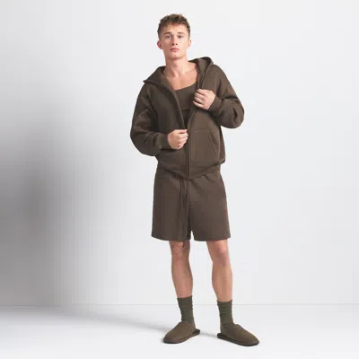 Skims Fleece Lounge In Brown