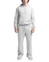 Skims Cotton Blend Pullover Hoodie In Light Heather Grey