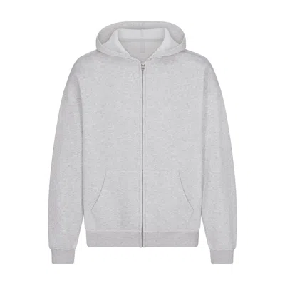 Skims Fleece Lounge In Light Heather Grey