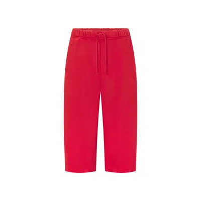Skims Fleece Lounge In Red