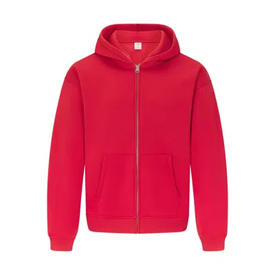 Skims Fleece Lounge In Red