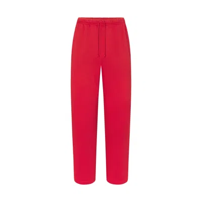 Skims Fleece Lounge In Red