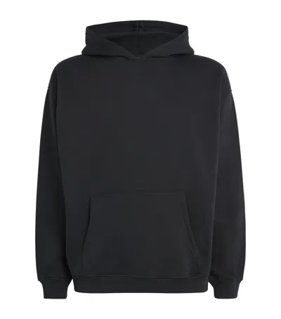 Skims Fleece Lounge Relaxed Hoodie In Black