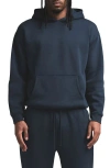 Skims Fleece Lounge Relaxed Hoodie In Blue