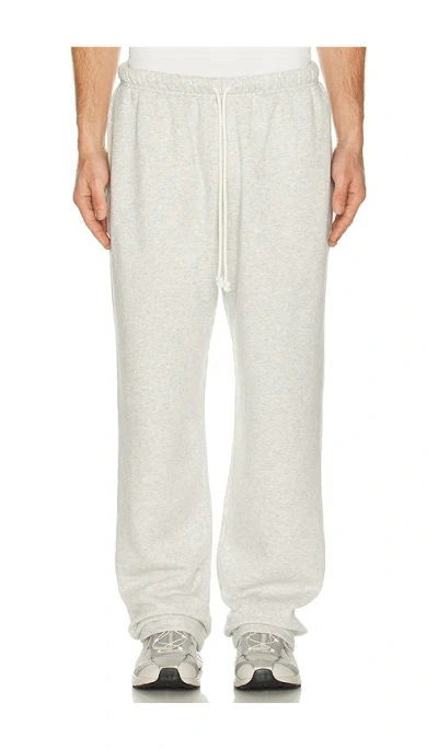 Skims Fleece Lounge Straight Leg Pant In Gray