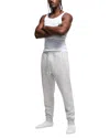 Skims Mens Light Heather Grey Tapered Soft-knit Cotton-blend Jogging Bottoms