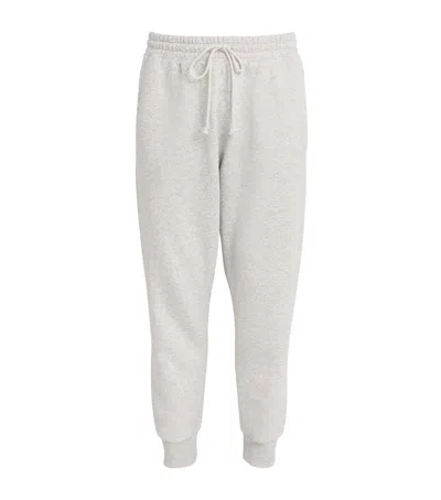 Skims Fleece Lounge Tapered Sweatpants In Grey