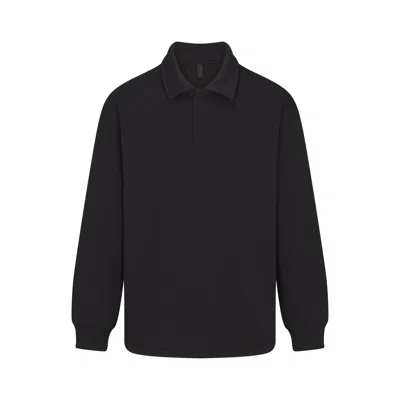 Skims Fleece Lounge In Washed Onyx