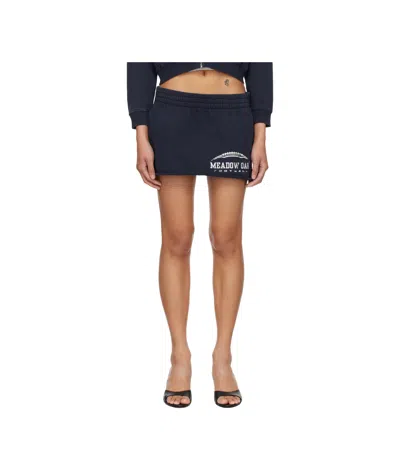 Skims Fleece Mini Skirt In Black