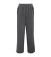 Skims Fleece Straight Leg Sweatpants In Gray