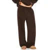 Skims Fleece Sweatpants In Brown