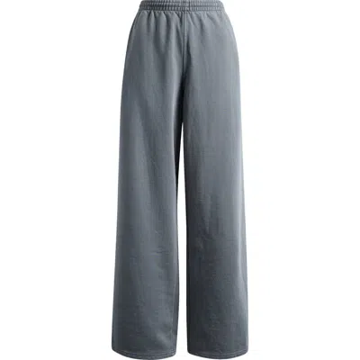 Skims Fleece Sweatpants In Gray